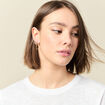 Boucles d'oreilles pendantes couleur or femme