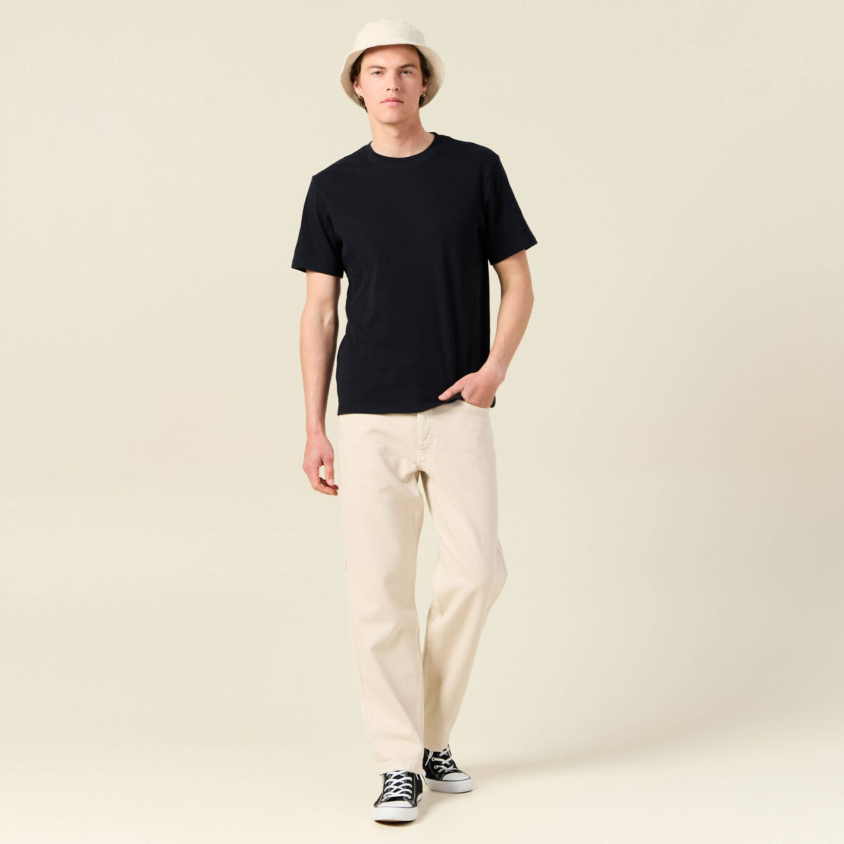 T-shirt manches courtes noir homme