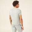 T-shirt manches courtes bleu gris homme