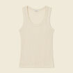 Débardeur sans manches beige femme