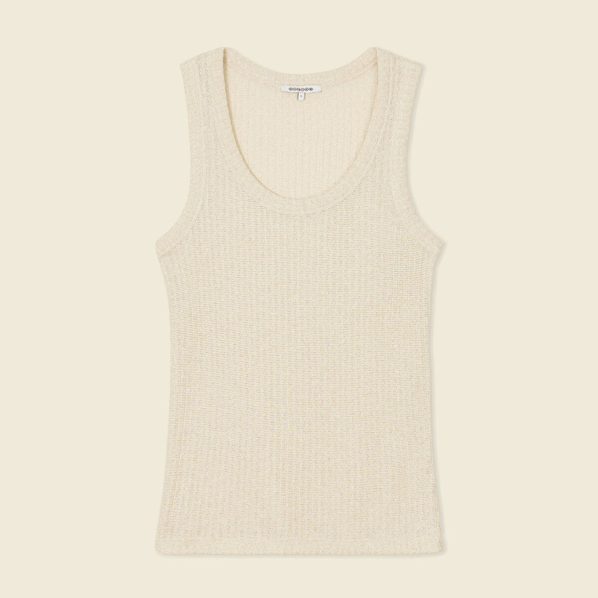 Débardeur sans manches beige femme