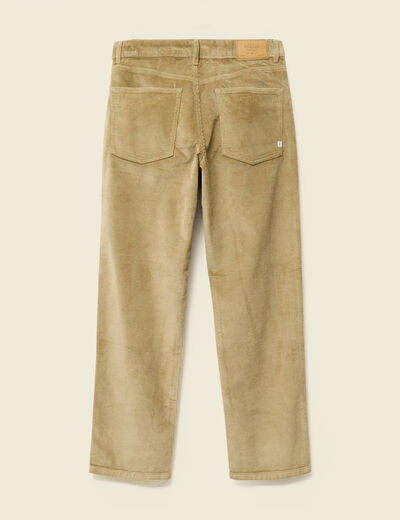 Pantalon relaxed large longueur 32 beige fonce homme