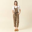Salopette droite 7/8ème camel femme