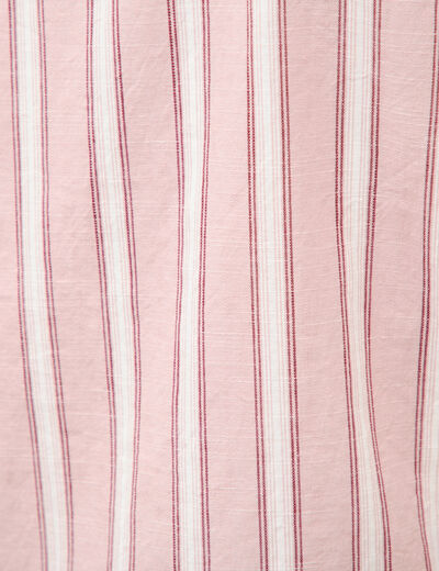 Chemise manches courtes rose pastel homme