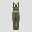 Salopette fluide boutonnée vert foncé femme