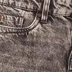 Jeans straight 5 poches denim snow gris femme