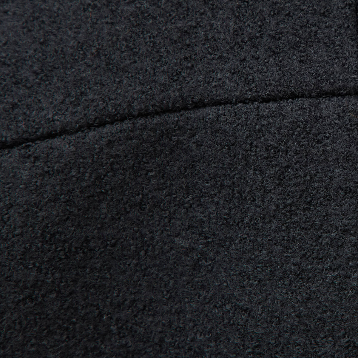 Manteau oversize court col tailleur noir femme