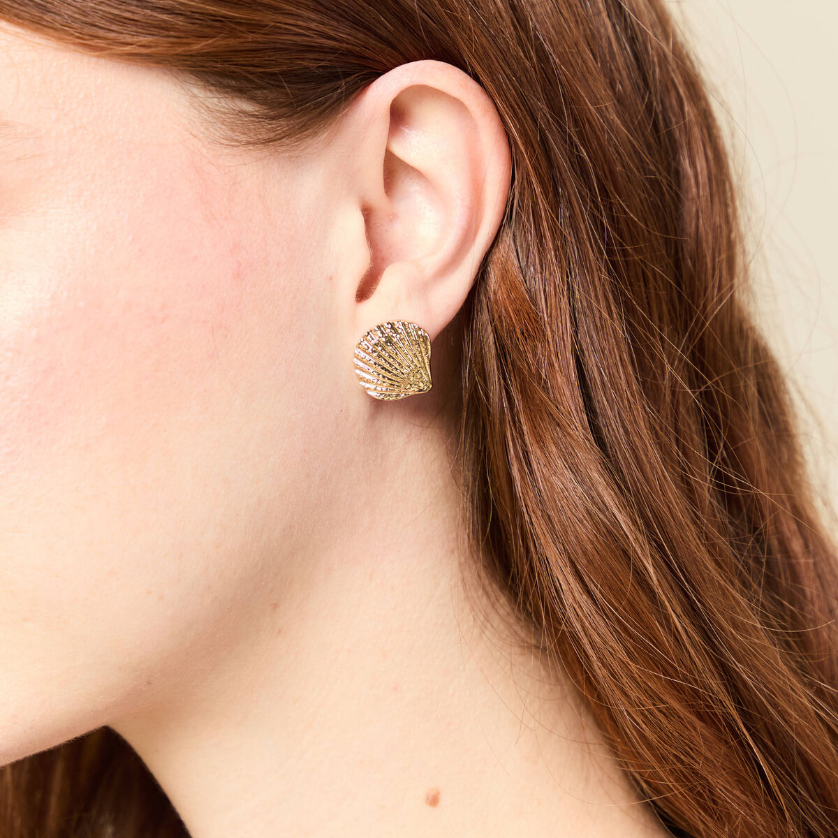 Boucles d'oreilles couleur or femme