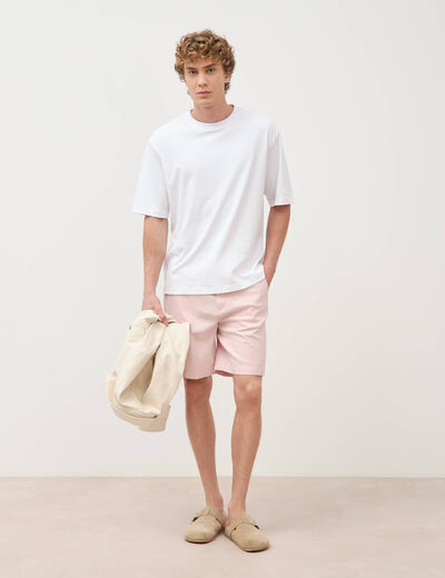 Bermuda rose pastel homme