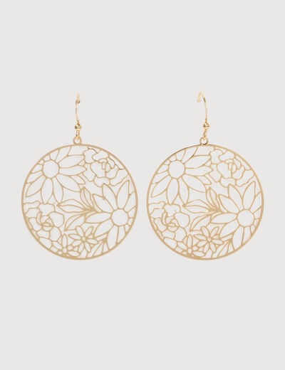 Boucles d'oreilles couleur or femme