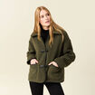 Manteau vert kaki femme