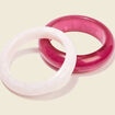 Lot 2 bracelets manchettes violet clair femme