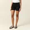 Short chino éco-responsable noir femme