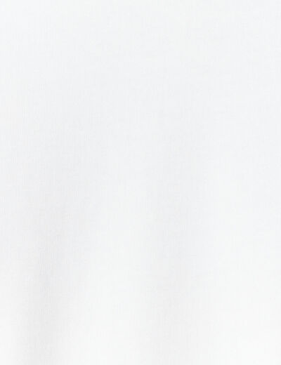 T-shirt col V homme Instinct blanc homme