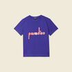 T-shirt éco-responsable bleu violet femme