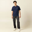 T-shirt manches courtes bleu marine homme