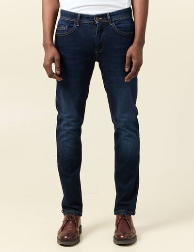 Jeans slim éco-responsable denim brut homme