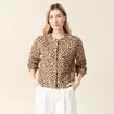 Gilet manches longues camel femme