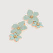 Boucles d'oreilles vert pastel femme
