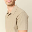 Polo manches courtes gris homme