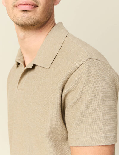 Polo manches courtes gris homme