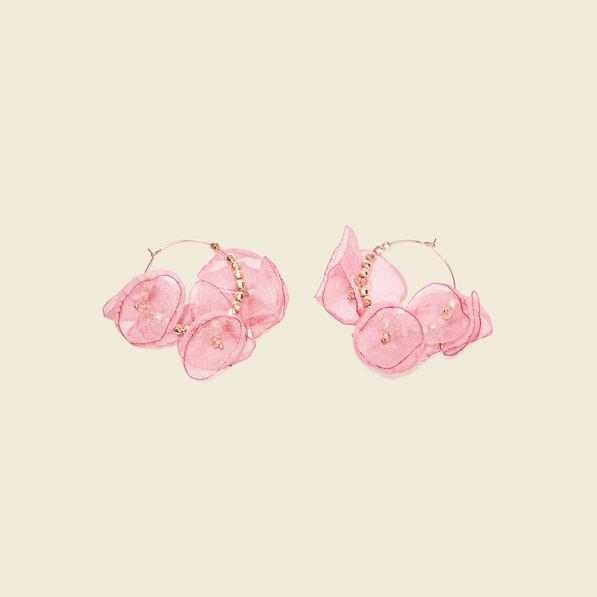 boucles doreilles creoles vieux rose femme Boucles d'oreilles créoles vieux rose femme