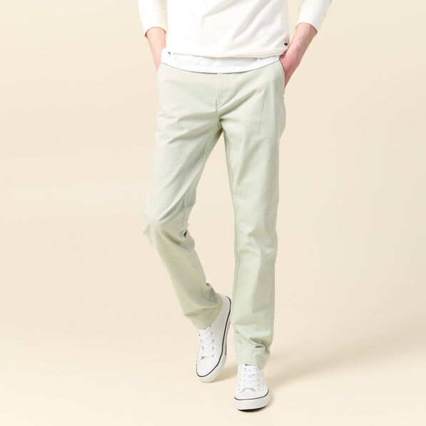 Pantalon slim Instinct chino vert clair homme