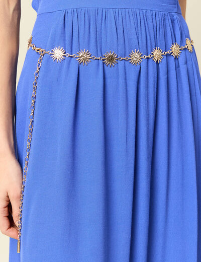 Ceinture fine avec cha&icirc;ne couleur or femme