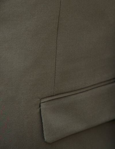Veste blazer stretch vert fonc&eacute; homme