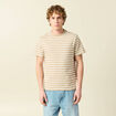 T-shirt en coton manches courtes beige homme