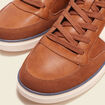 Baskets montantes &agrave; lacets marron fonc&eacute; homme
