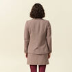 Veste blazer double boutonnage beige femme