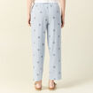 Pantalon droit 7/8ème bleu ciel femme