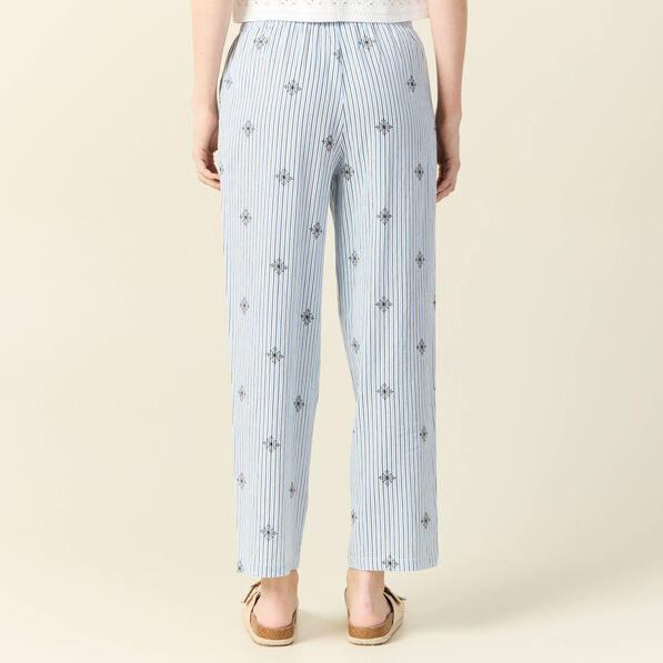 pantalon droit 78eme bleu ciel femme Pantalon droit 7/8ème bleu ciel femme