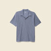 Polo manches courtes bleu gris homme