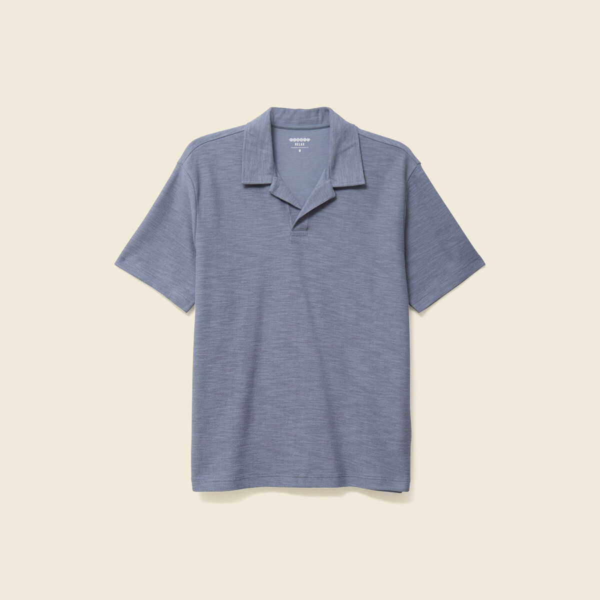 Polo manches courtes bleu gris homme