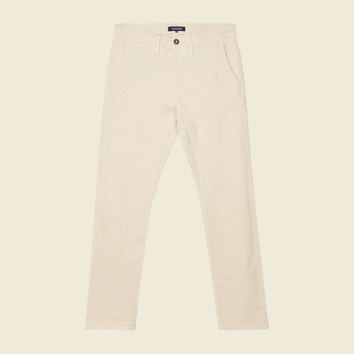 Pantalon chino slim beige homme