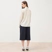 Chemise manches longues col am&eacute;ricain blanc femme
