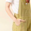 Salopette en jean vert olive femme