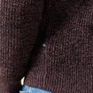 Pull manches longues bordeaux homme