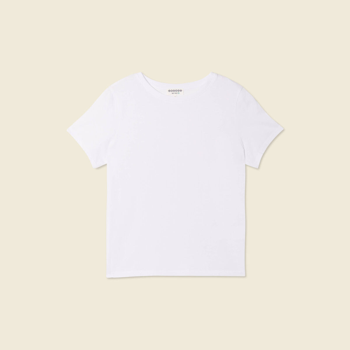 T-shirt manches courtes blanc femme