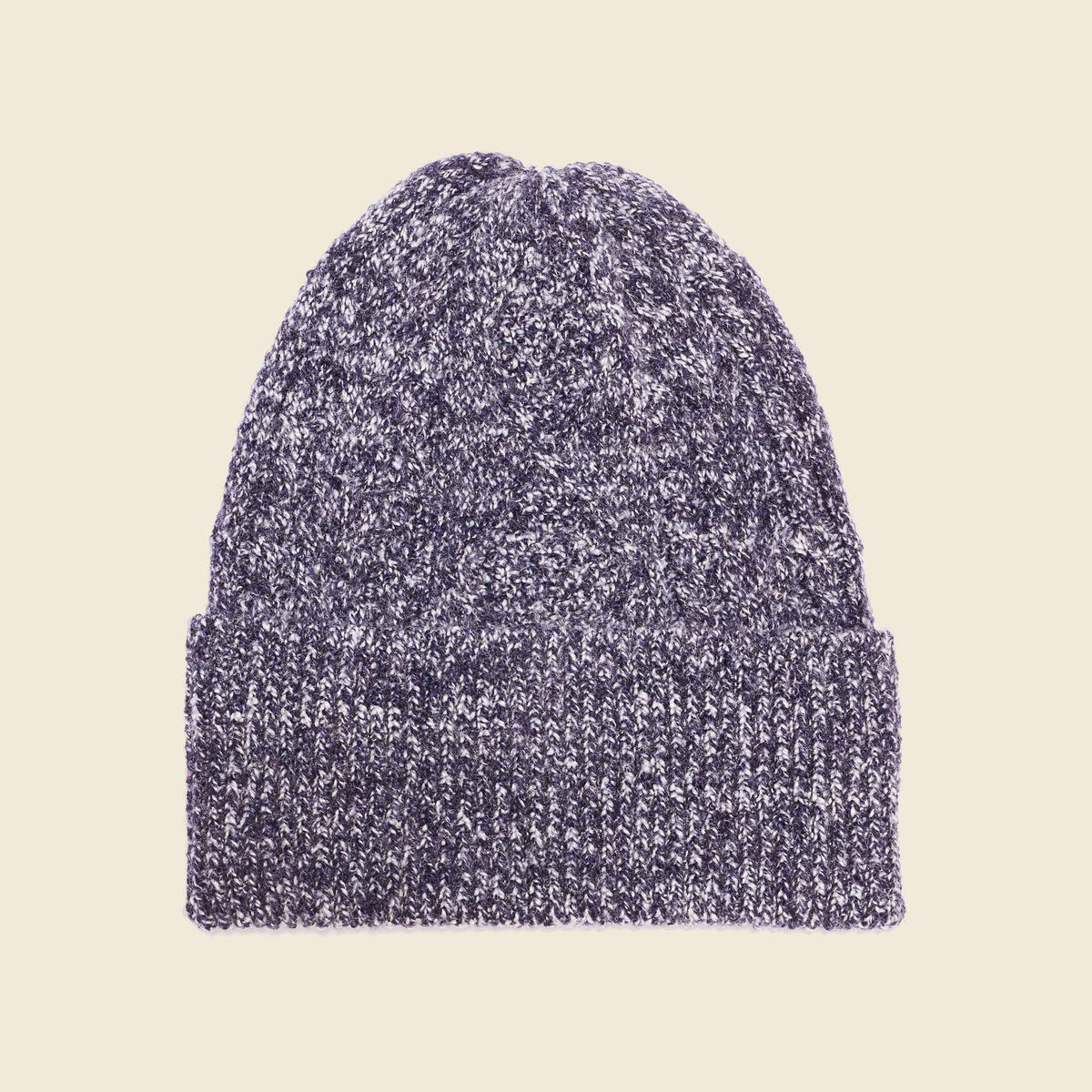 Bonnet tricoté bleu marine homme