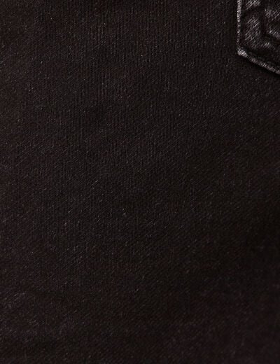 Bermuda en jean ultra stretch denim noir homme
