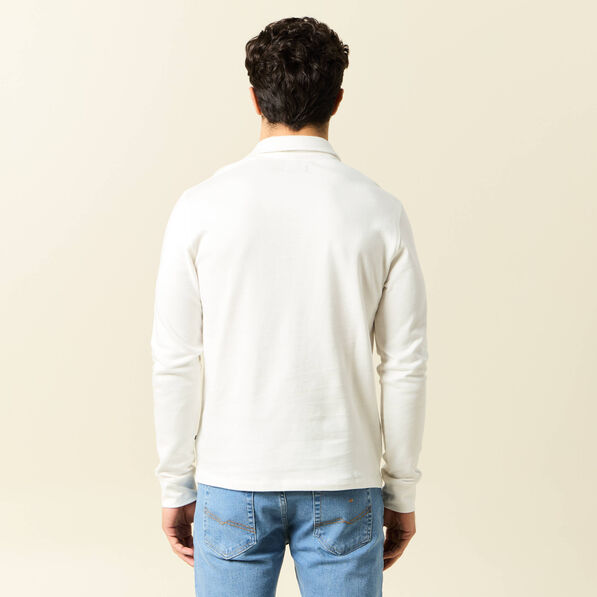 polo manches longues ecru homme Polo manches longues ecru homme
