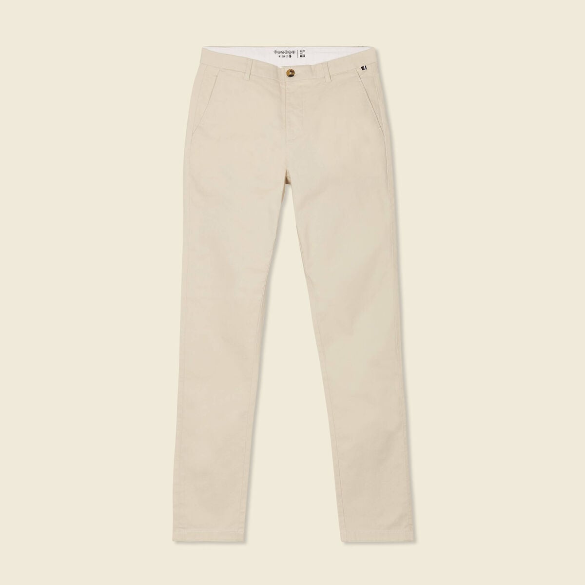 Pantalon chino longueur 32 sable homme