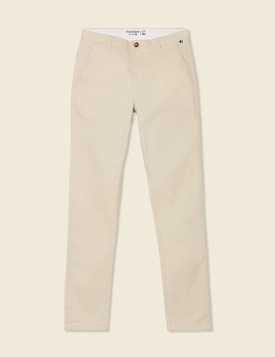 Pantalon chino longueur 32 sable homme