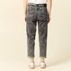 Jeans girlfriend 5 poches denim snow gris femme
