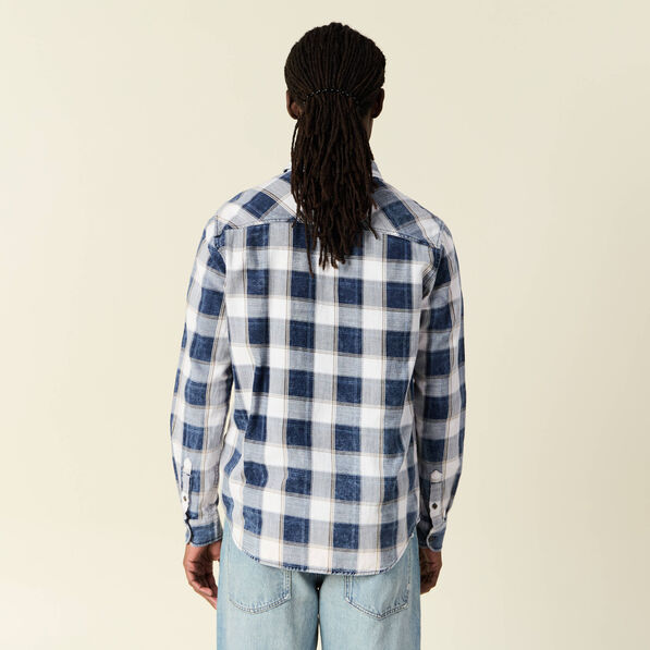 Chemise manches longues ecru homme