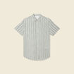 Chemise manches courtes vert olive homme