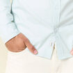 Chemise manches longues bleu gris homme